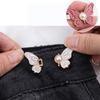 1 Pair Butterfly Waist Buckle For Women Skirt Jeans Adjustable Waist Clip Waist-Narrowing Buttons Metal Pins Clothing Accessories