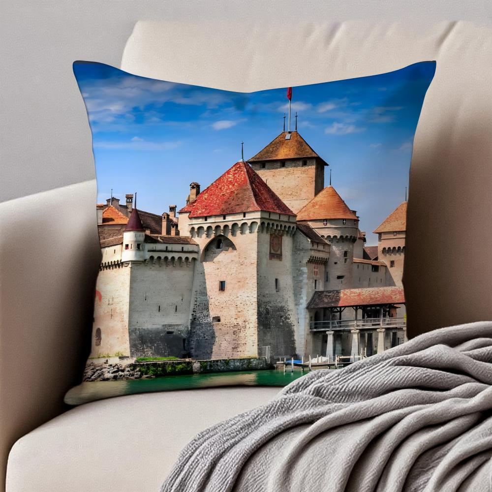 1 шт. Классический CChillon Швейцарская наволочка для подушки с наполнителем от пылевых клещей Невидимая молния Короткий плюш Подушка для дивана