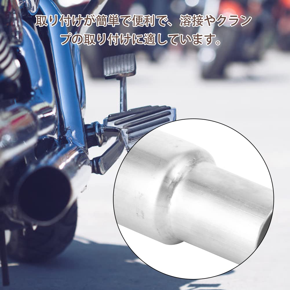 Адаптер-переходник для выхлопной трубы мотоцикла Соединительный узел выхлопной трубы Материал нержавеющая сталь 38мм/51мм Износостойкий