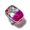Bi-Color Tourmaline Gemstone 925 Sterling Silver Gift Jewelry Ring Size 5.5