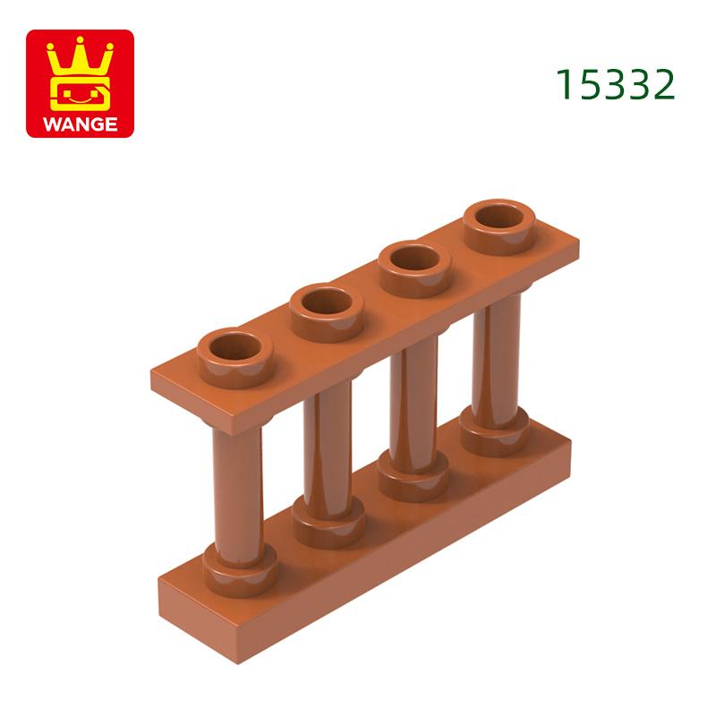 65Pcs/lot 15332 Fence Railing Construction Brick Moc Colour Castle Accessories Works With featuring Block DIY Children's playthings