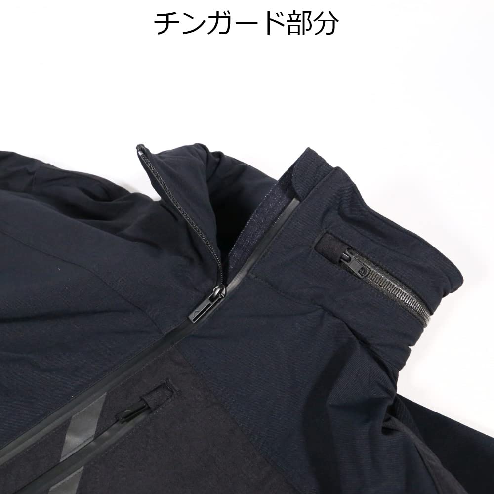 [COCOS Nobuoka] RKN-6992 [ROCKEN BLACK KITE TOKYO] Hooded Outerwear, Black, 3L