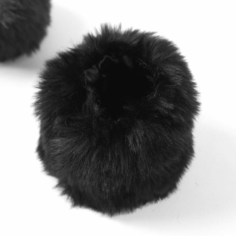 Faux Furs Cuffs Furry Wrist Bands Leg Warmers Wrist Cuffs Warmer Boot Cuffs for Women Party Cosplay Costumes Accessories