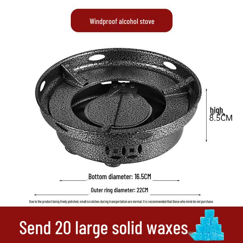 Сухой горшок-плита из нержавеющей стали: Компактная жаровня (хот-пот) на спирту для домашнего и коммерческого использования