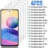 4 шт. закаленное стекло для xiaomi redmi note 11 11s 10 9 8 7 pro 10s 9s 8t 9t защитная пленка для экрана для redmi note 12 13 pro 14 5g 12s