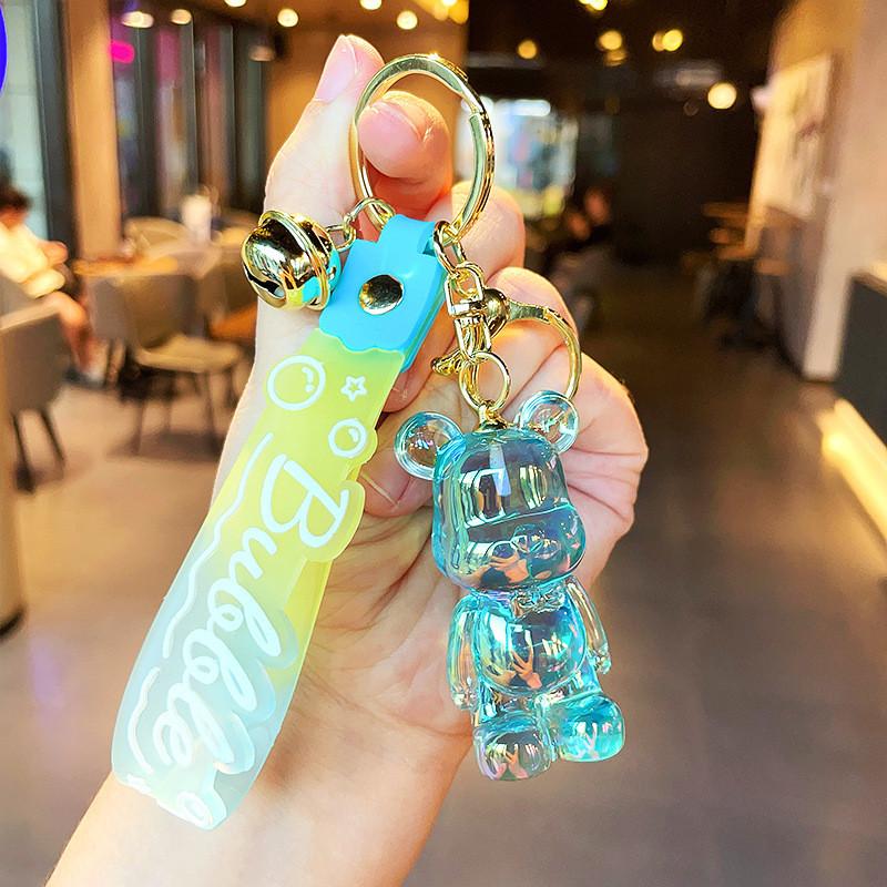 Colorful Resin Cartoon Keychains Bear And Rabbit Perfect For Party Favors