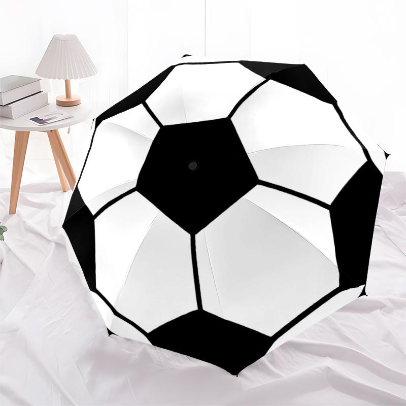 1PC football sport Umbrella Portable Folding Umbrella Iron Frame Hole Bone Structure Outdoor Home Umbrella A10