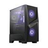 Msi Mag Forge 100M Pc Case, Mid-Tower, Usb 3.2, Black Msi | Mag Forge 100M | Black | Atx | Power Supply Included No