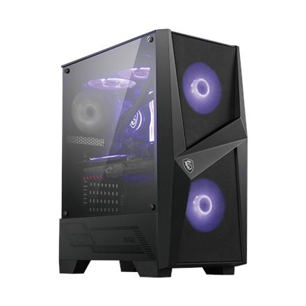 Msi Mag Forge 100M Pc Case, Mid-Tower, Usb 3.2, Black Msi | Mag Forge 100M | Black | Atx | Power Supply Included No
