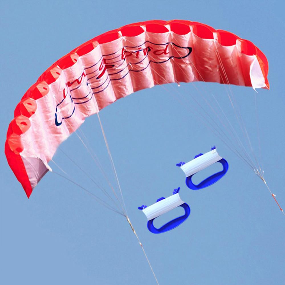 Kite Toy for Outdoor Fun and Sports - Parafoil Parachute Kite with Lines for Surfing, Beach and Recreational Activities
