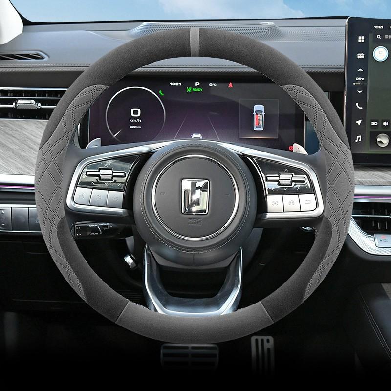 Tank 300 400 500 700 Hi4 Winter Suede Steering Wheel Cover Non-slip Sweat-absorbing Warm Off-road Car Accessory