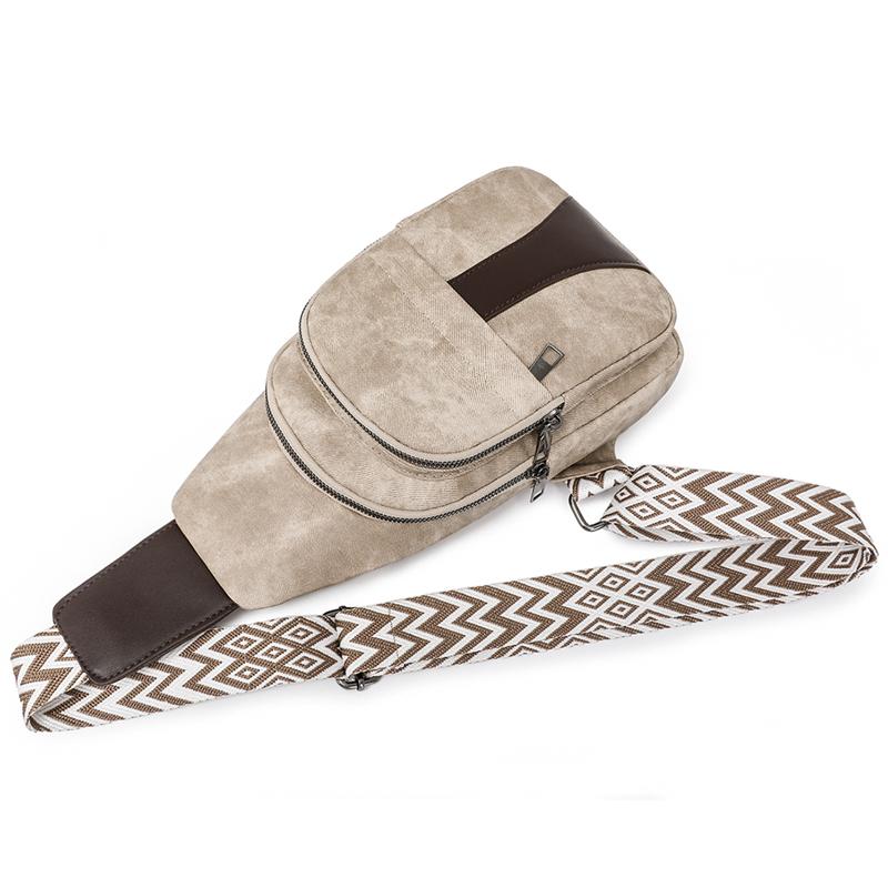 Women's Chest Bag Crossbody Bag Large Capacity Shoulder Bag Multi-Pocket Bag Mobile Phone Bag