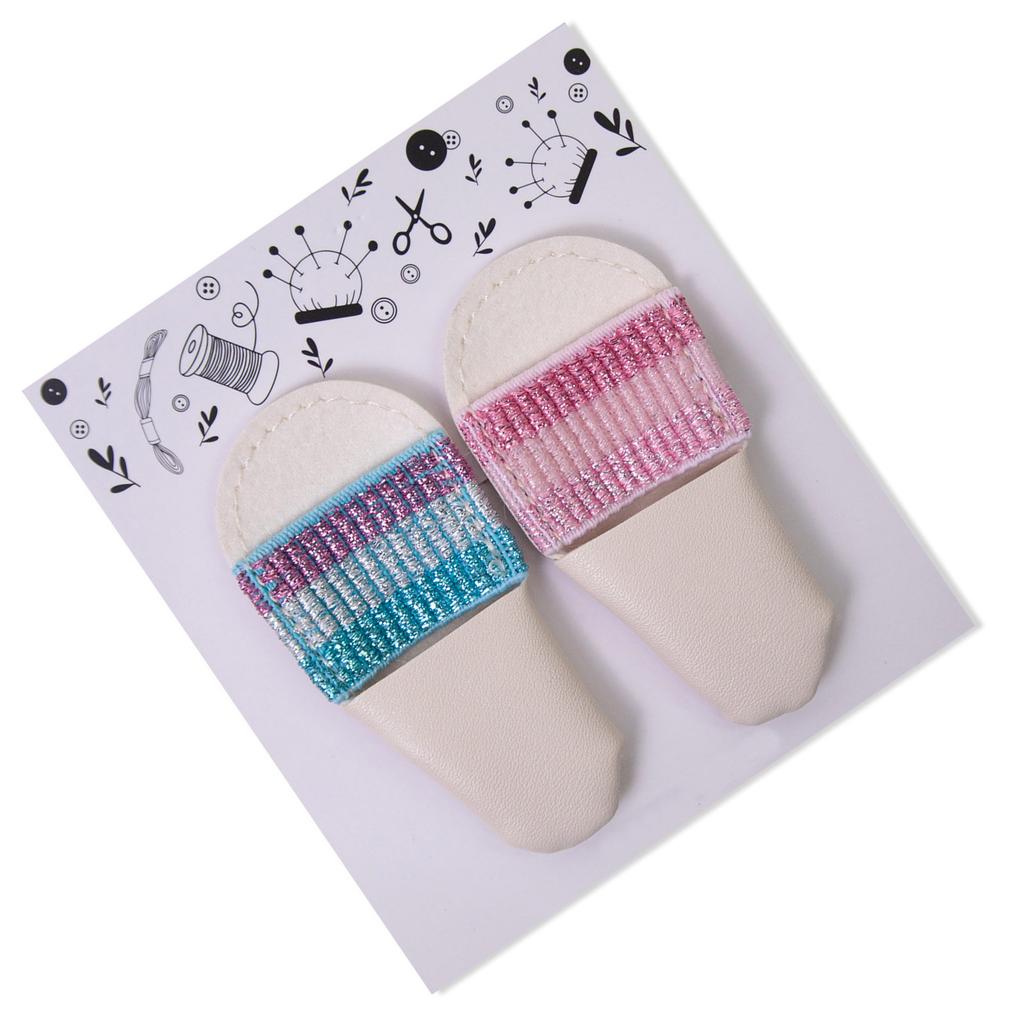 1 пара наперстков для вязания, кожаные наперстки, наперстки для вышивки крючком, наперстки для рукоделия