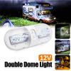 12V 48LED Автодом Кемпер Прицеп Потолочный Потолочный Светильник для Чтения Двойной Купол Белый