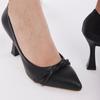 Женская мода Burma Stone Черная вечерняя обувь 9 см Вечерняя обувь