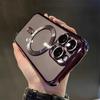Роскошный магнитный чехол для беспроводной зарядки Magsafe с покрытием, прозрачный чехол для iPhone 11 12 13 14 15 16 Pro Max, противоударный силиконовый чехол