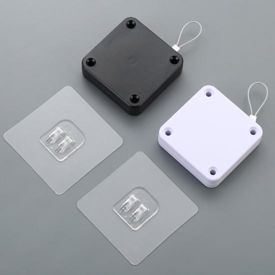 Автоматический дверной доводчик со стальной проволокой, регулируемый, без перфорации, самоклеящийся, настенный, для ванной комнаты