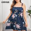 Летняя ночная рубашка большого размера, женская домашняя одежда, ночные рубашки с принтом, платья с лямкой на бретельках спереди, миди, плиссированная короткая юбка