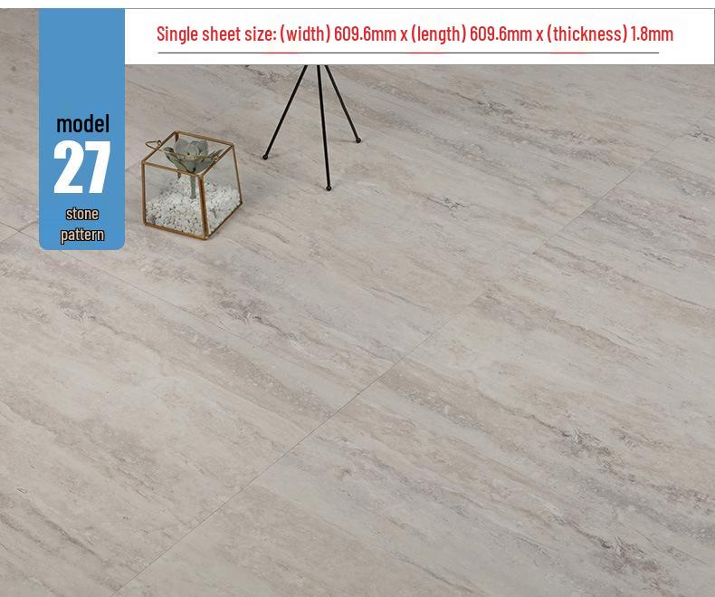 Самоклеящаяся водонепроницаемая виниловая наклейка для пола под камень: Толстое, износостойкое ПВХ-покрытие для спален