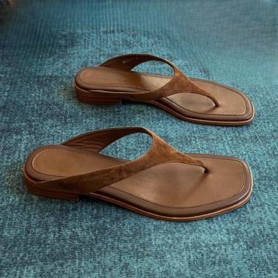 Модные женские балетки, шлепанцы, дизайнерские туфли с перемычкой для пальца, модные ретро-тапочки, летние сандалии с ремешком на пятке, новые шлепанцы 2025, пляжные тапочки