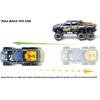 Масштаб 1/24 X-класса 6x6 внедорожные литые металлические модели автомобилей, пикапы-монстры, игрушечная переоборудованная модель автомобиля со звуком и светом для детей от 3 лет и старше