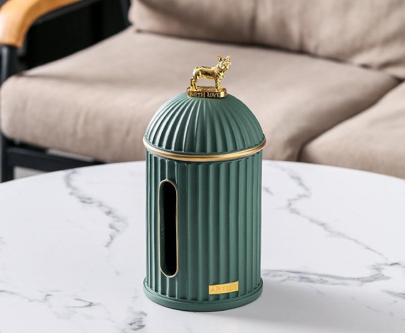 Living Room Coffee Table Fashionable Creative Tissue Box Decoration Simple Household Resin Napkins Paper Box Decoration