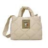 SNOOPY 2Way Quilted Mini Shoulder Tote Bag Beige