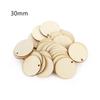 Natural Round Shape Slice Laser Cut Wood DIY Craft Wooden Ornament Wood Piece Hanging Pendant