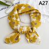 56Cm Ladies Headband Cotton Linen Square Scarf Korean College Girls  Elegant Neck Scarves Sun Protection Headscarf