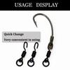 for Carp Rig Micro Hook Quick Change Spinner Swivels Spinner Rigs Swivel Tackle for Ronnie Rig