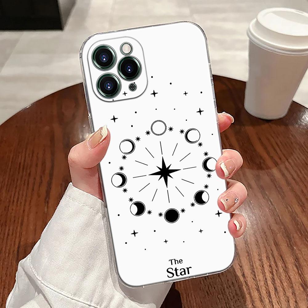 Чехол-футляр с картой Таро Солнце и Луна, Астрология, Магия для Apple iPhone 17 16 15 14 13 12 11 Pro Max 16 Plus 16E 17Air 17Pro Чехол для телефона Funda