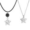 Vintage Swirl Star Pendant Necklace for Women Men Fashion Alloy/Wax Rope Collarbone Chain Aesthetic Jewelry Accessories