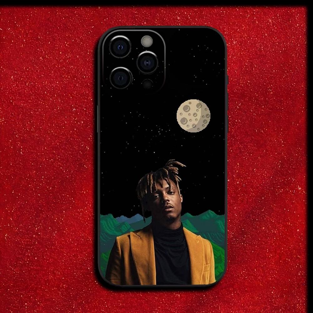 Чехол для телефона Rapper 999 J-Juice W-WRLD для iPhone 16,15,14,13,12,11,Pro,X,XS,Max,XR,Plus,Mini Мягкий черный чехол