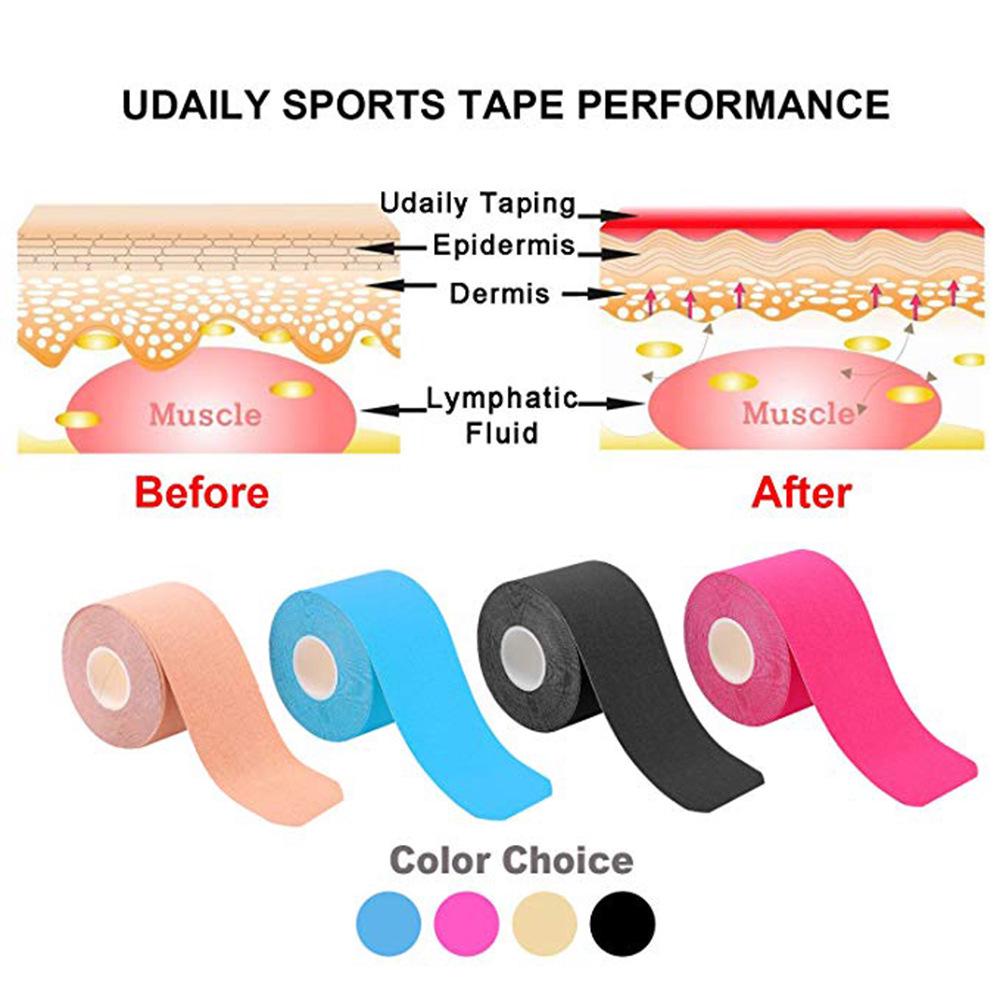 Kinesiology Tape Kinesio Tape Grip Tapes Athletic Recovery Elastic Kneepad Muscle Pain Relief Knee Pads Support Bandage Fitness