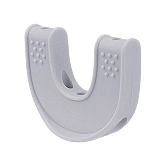 Силиконовый тренажер для челюсти U-образной формы, портативный, для мужчин и женщин, для моделирования мышц лица, укрепления челюстной кости, тренажер для коррекции линии подбородка, тоник для похудения лица