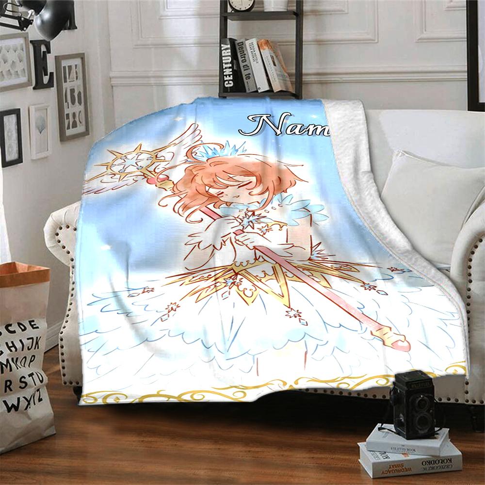 Custom Name Magical Princess Snow Party Blanket For Couch Bed Plush Cozy Fuzzy Blanket Super Soft Warm Blankets For Fall And Winter 0916231