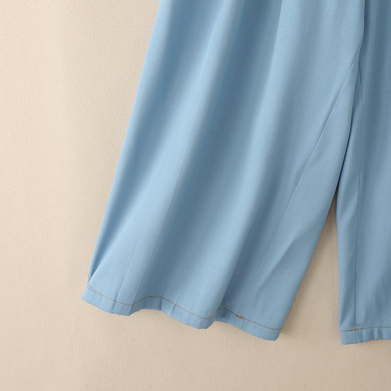 ZANZEA Женские повседневные свободные широкие брюки с эластичной резинкой на талии