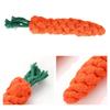 Высококачественная игрушка-морковка из хлопковой веревки, ручная работа, игрушка-морковка из хлопковой веревки для жевания, безопасная для игр в помещении и на улице