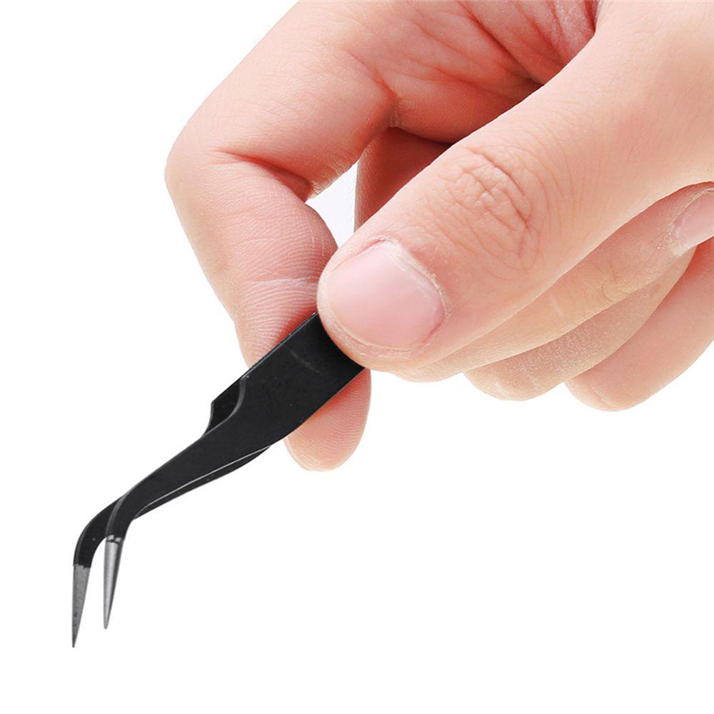 Stainless Steel Precision Curved Eyebrow Tweezers Eyelash Tweezers Makeup Tool Kit Maintenance Tool