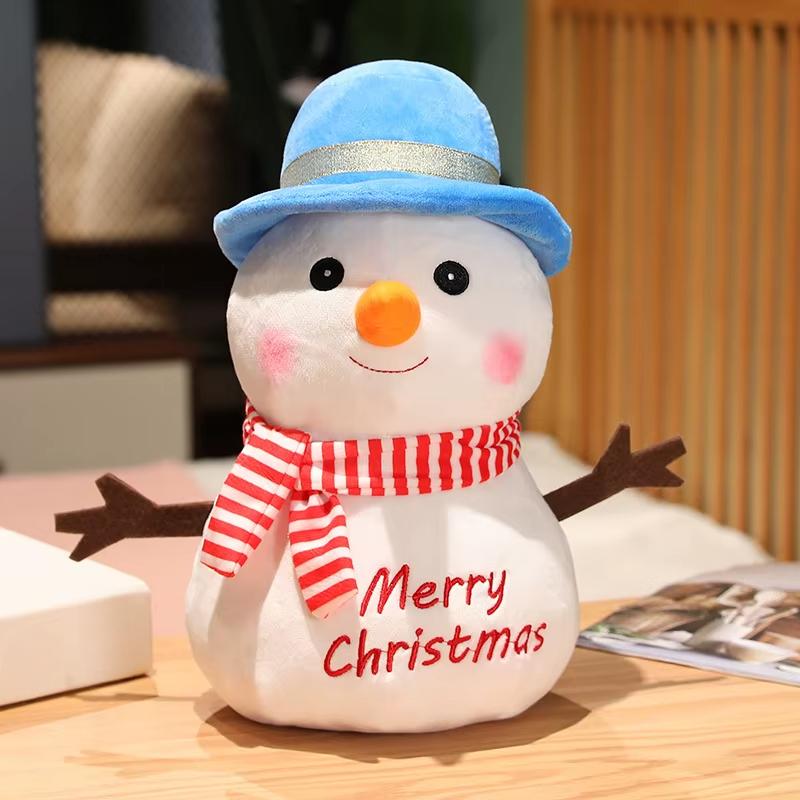 1 шт. Милая плюшевая игрушка снеговик мягкая плюшевая кукла снеговик плюшевый снеговик рождественское украшение подарок