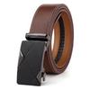 PULO Alloy Automatic Buckle Fashionable Men's Genuine Leather Belt High-end Simple Belt