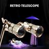 Portable Binocular Telescopes for Adults Kids Long Range High Magnification Retro Telescope with Handle for Concert Football Match Bird Watching