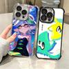 Мягкий чехол для телефона S-Splatoons для iPhone 15 16 17 Air 14 Pro Max 16E Plus 13 12 Mini С покрытием Защита от падений Fundas