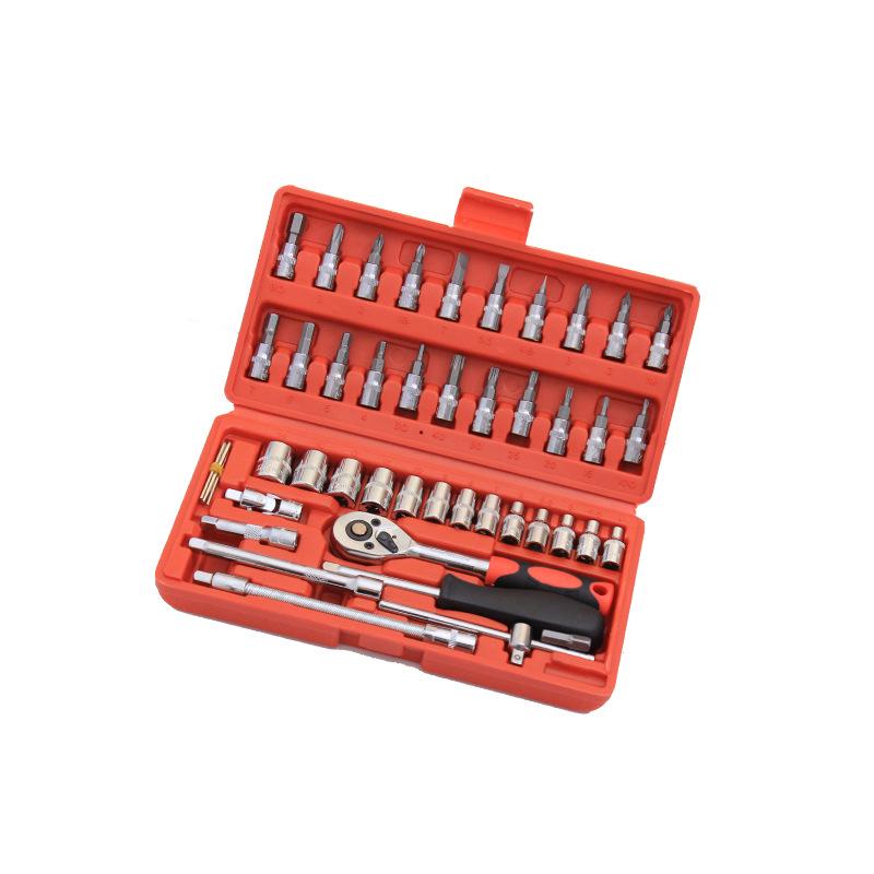 Комплект для ремонта автомобиля Xiaofei: Набор гаечных ключей с храповым механизмом, отверток и головок для технического обслуживания автомобиля