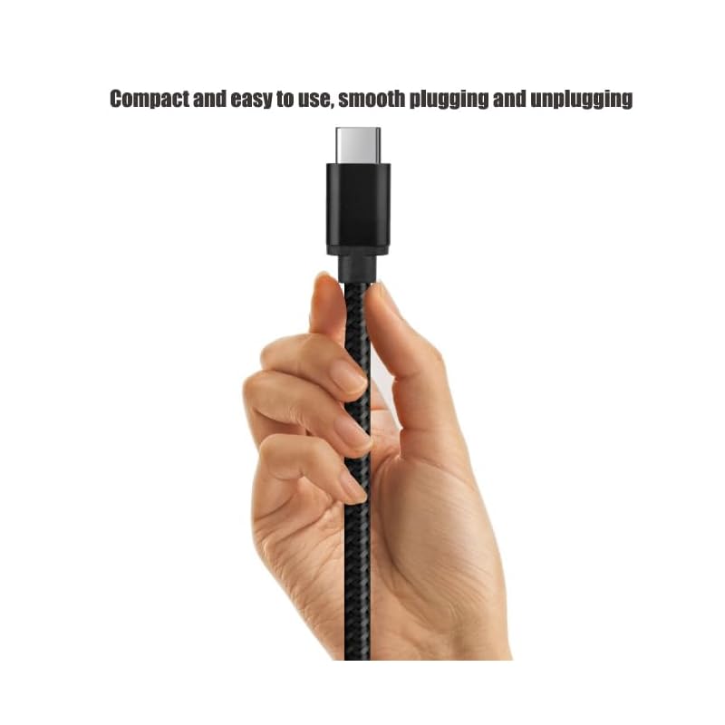 [Комплект из 3 шт.] Кабель USB C [30 см + 30 см + 30 см/серый, совместимый с PD, быстрая зарядка 60 Вт] Кабель USB-C и USB-C для передачи данных Предотвращение отключения Прочная конструкция