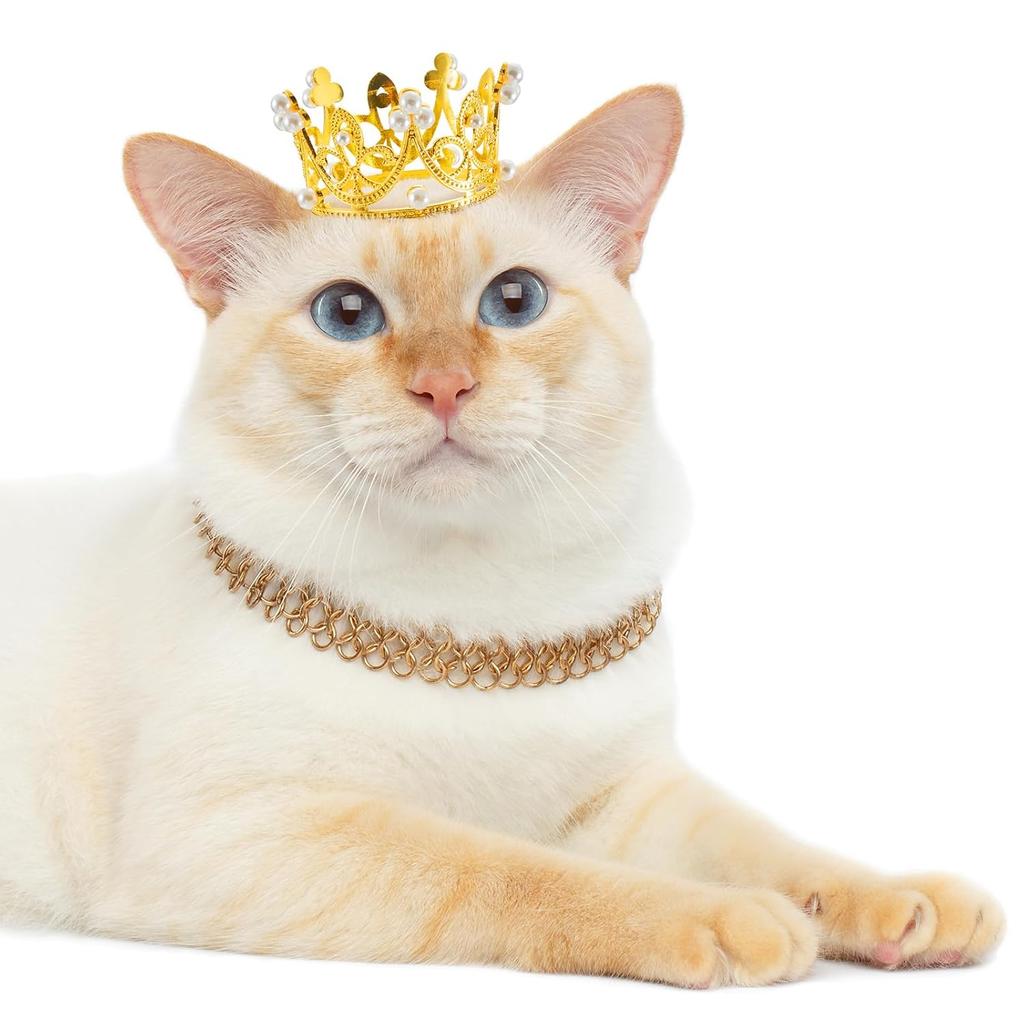 4 Pcs Mini Crown Cake Topper Birthday Tiara Crown Crystal Pearl Princess Kueen Cake Crown for Wedding Pet Birthday