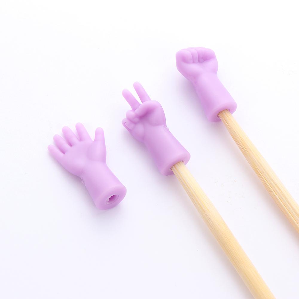 Tail Buckle Mix Shaped Knitting Needles Stitch Protectors Weave Stopper Needle Tip Sewing Tools