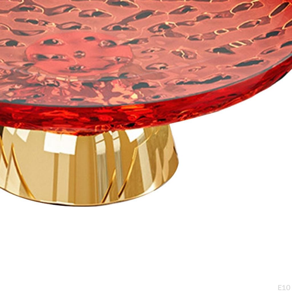 Pedestal Fruit Bowl Decorative Multifunctional Aesthetic Storage Tray Food Dish for Kitchen
