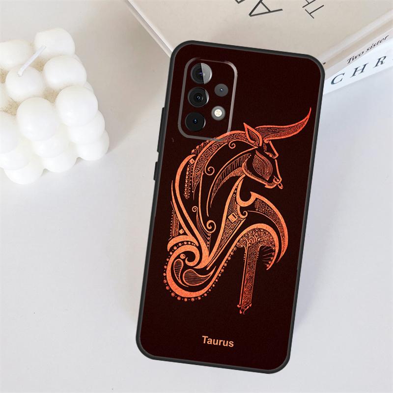Знак зодиака для Samsung Galaxy A56 A36 A26 A16 A05 A06 A22 A32 A52 A54 A34 A14 A55 A15 A53 A33 A35 Чехол