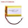 Rechargeable 3.7V 2000mAh Li-Po Battery 103450 Lithium Polymer Battery Li-Po Li Ion Lipo Cells For GPS MP3 MP4 Driving Recorde